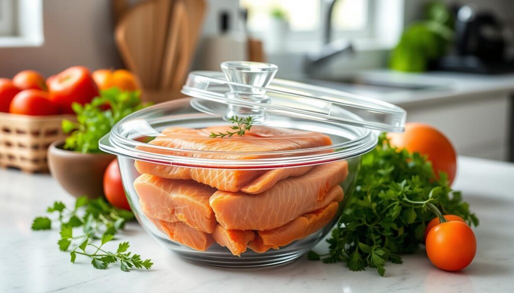 how to store salmon bowls