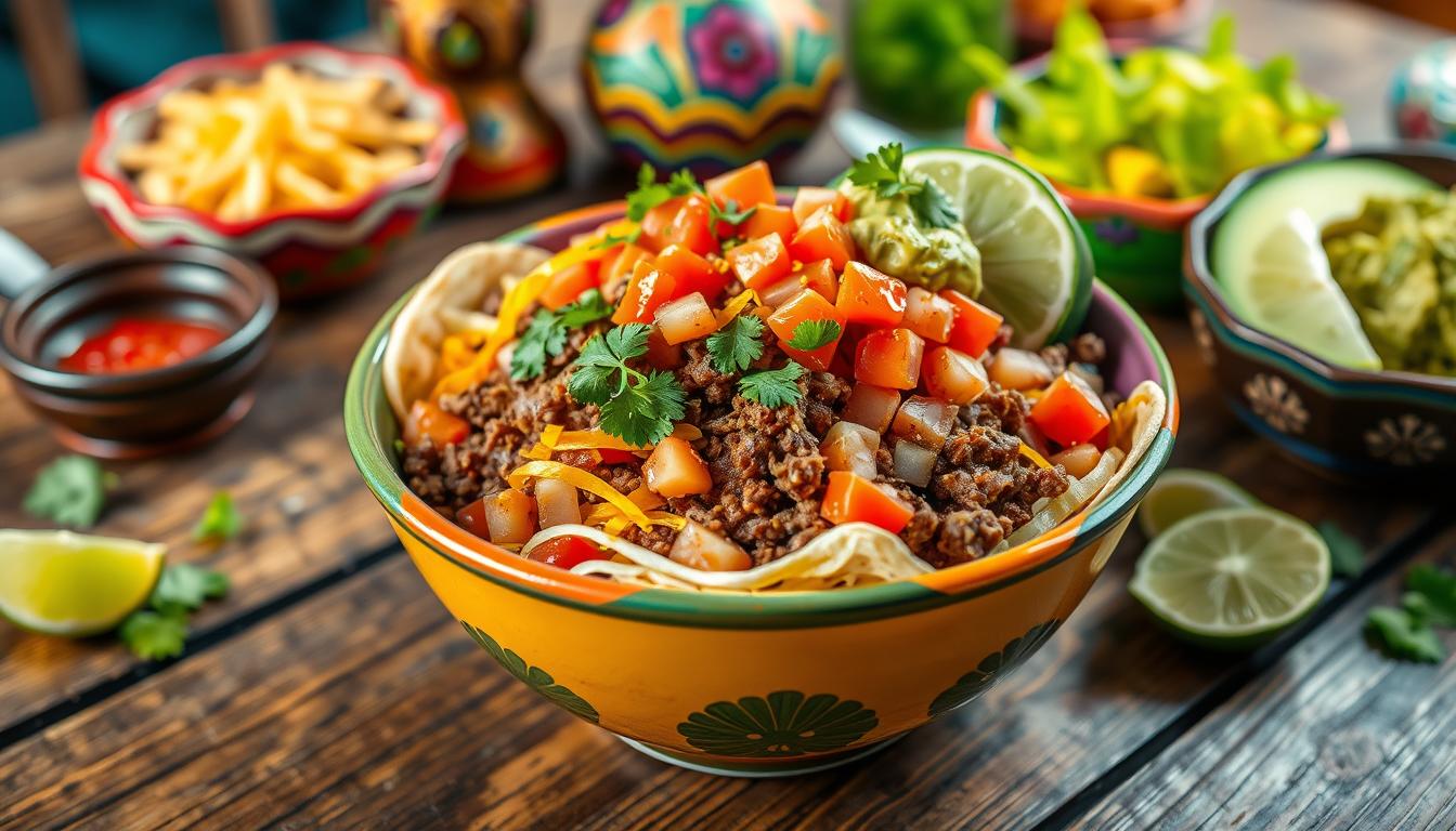 mexican taco bowl