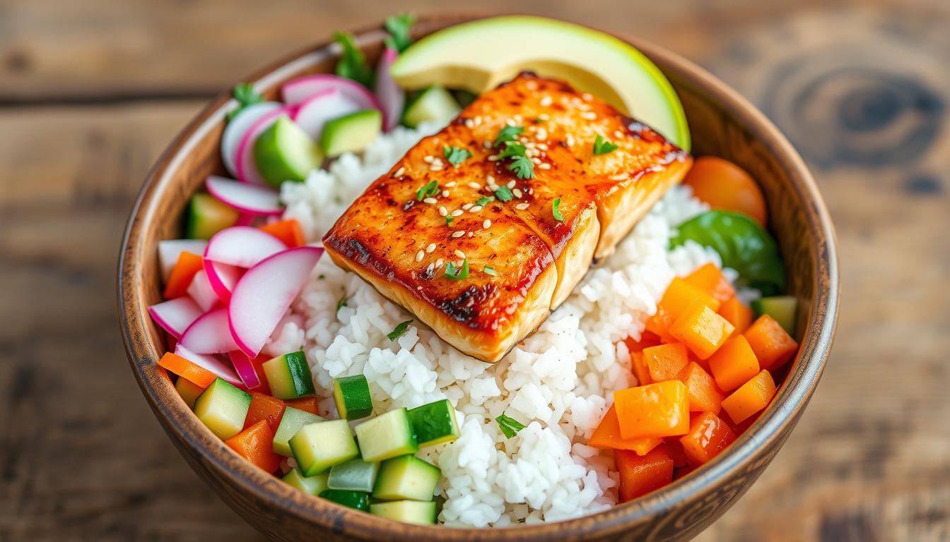 salmon bowls