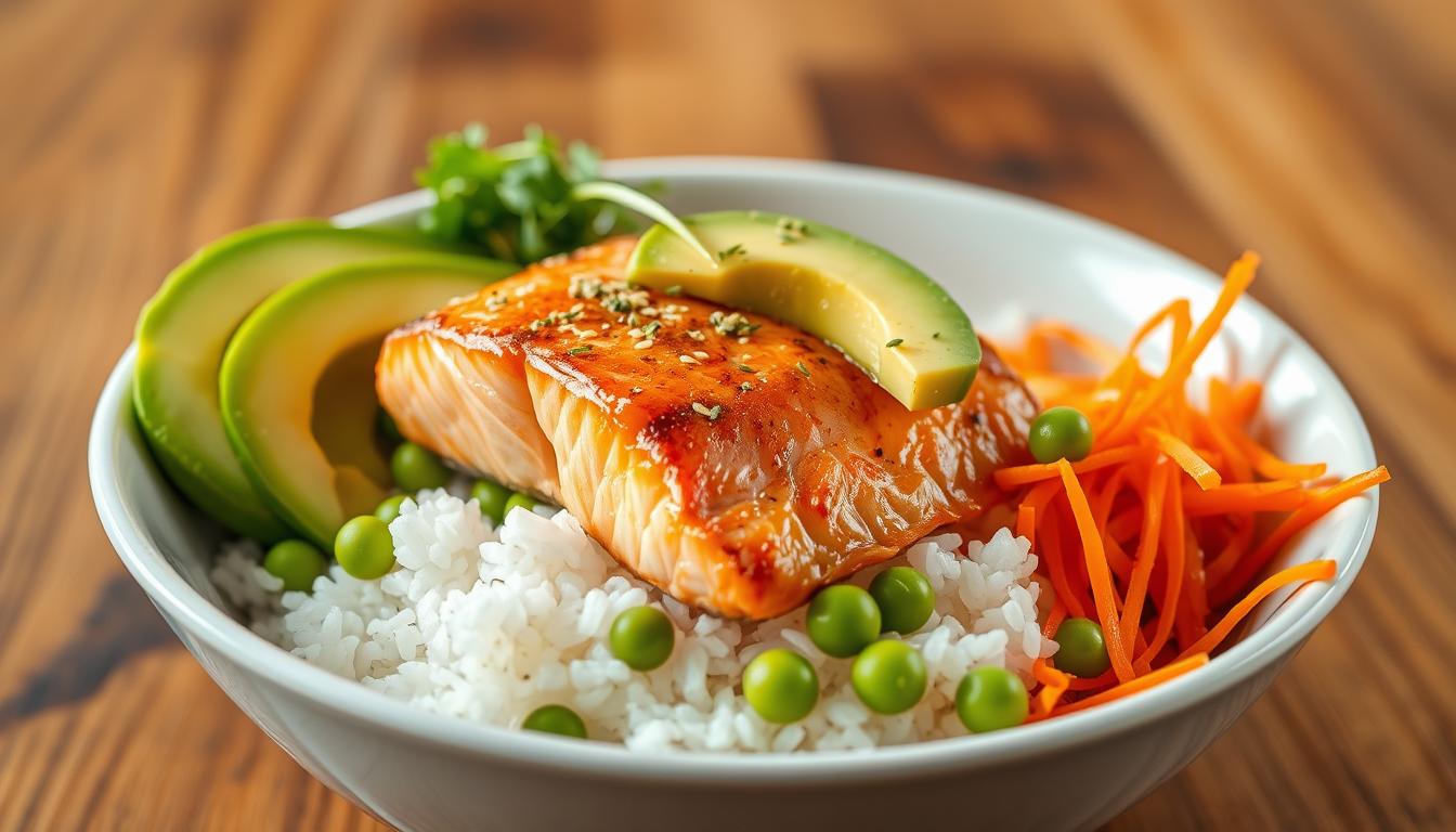 salmon rice bowl recipe