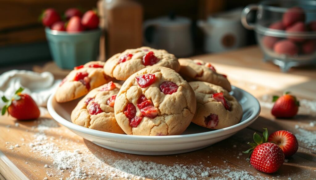 strawberry cookies