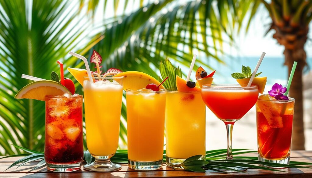 tropical cocktails