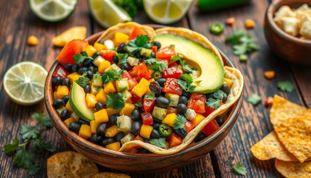 vegetarian taco bowls