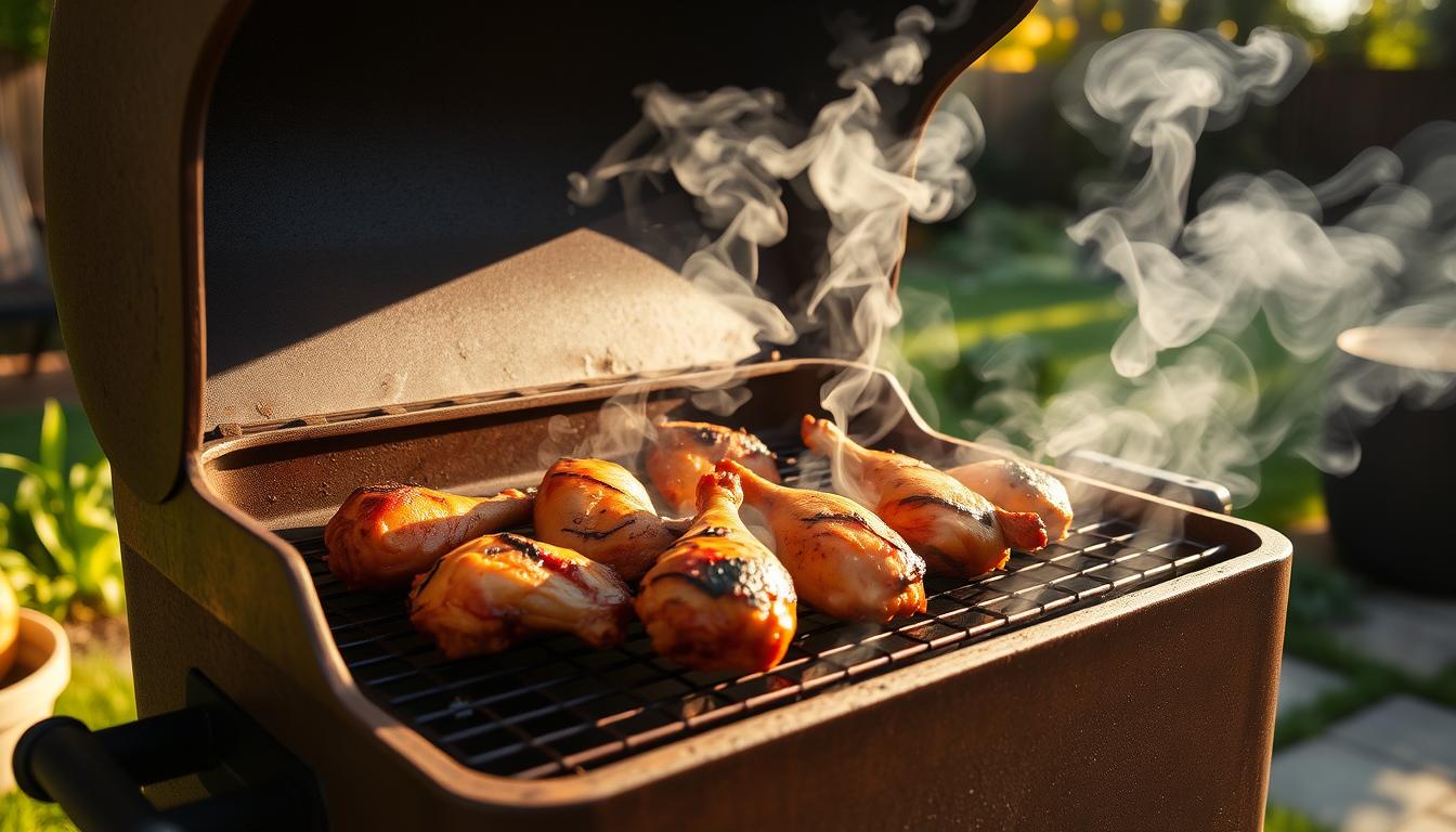 chicken thighs on smoker