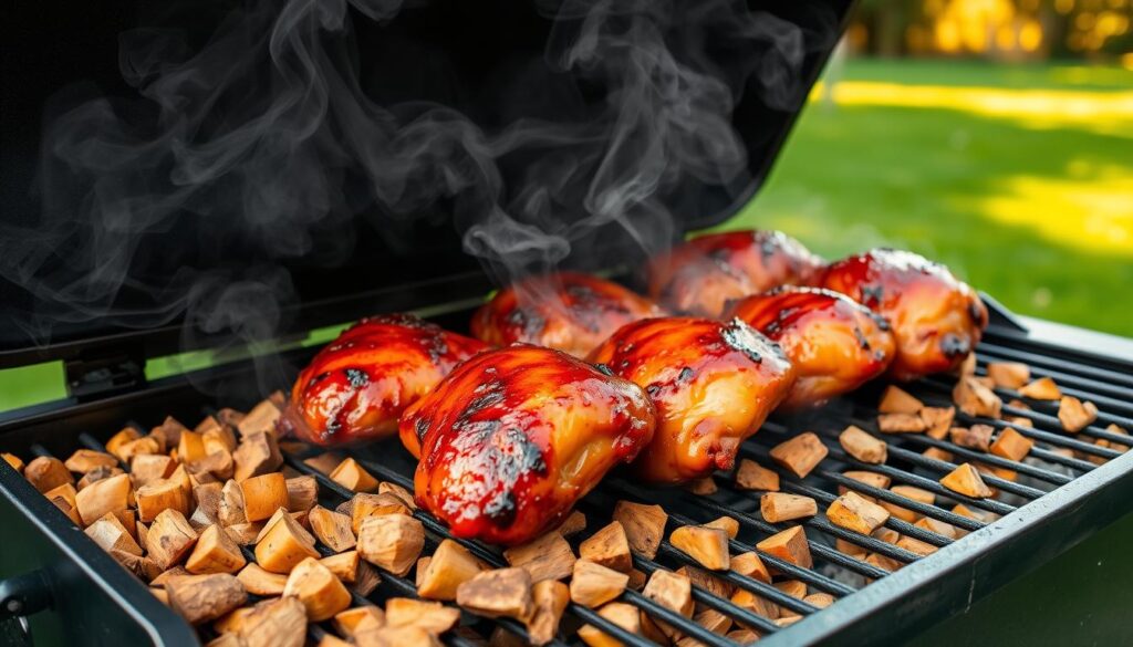 chicken thighs on smoker