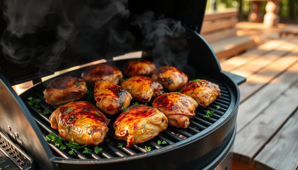 chicken thighs pellet grill